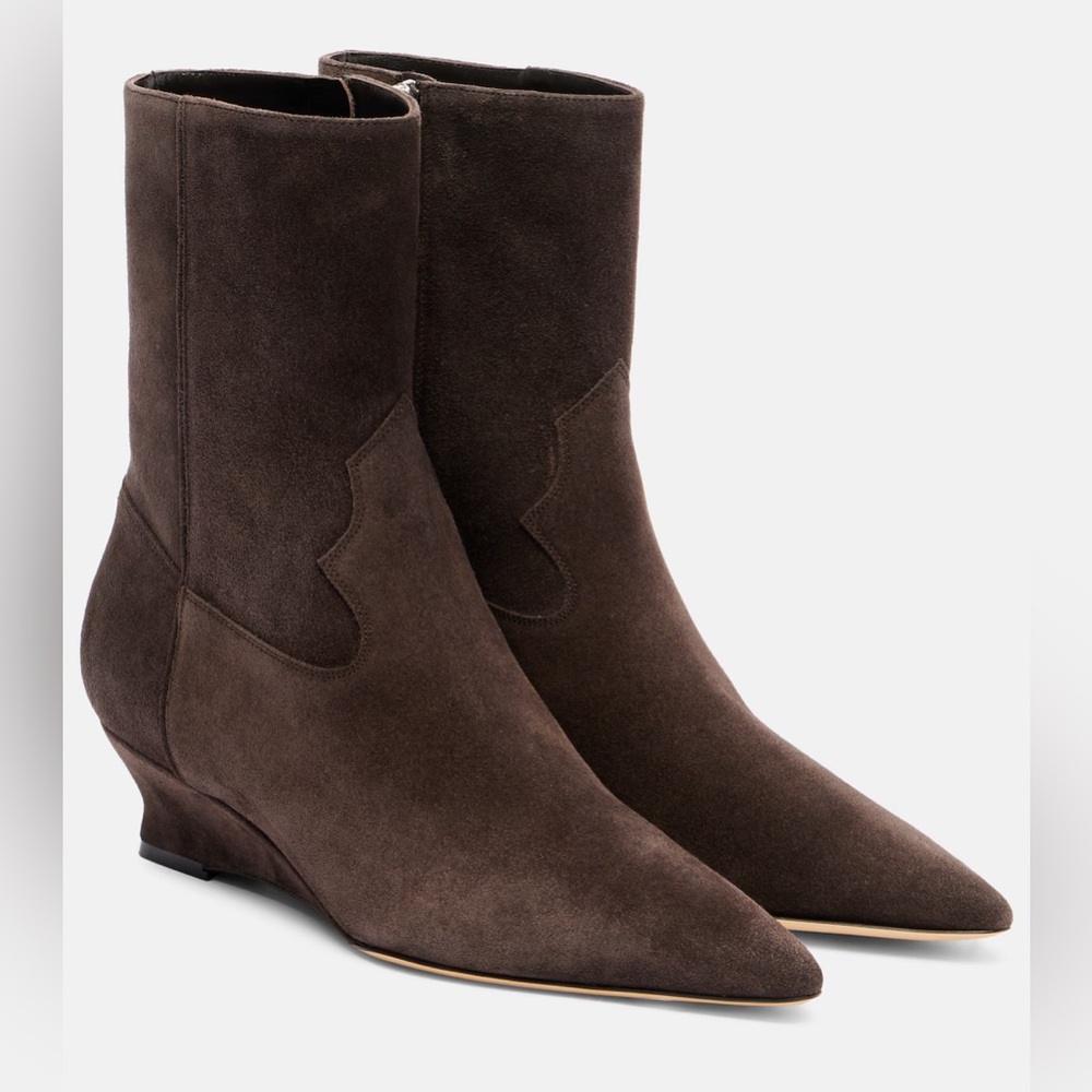 Le Monde Beryl NWT 37.5 Camille Boot Brown Pepper Suede